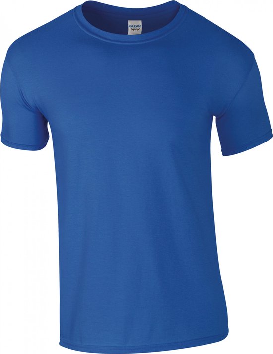 T-shirt met ronde hals 'Softstyle® Ring Spun' Gildan Kobaltblauw - 4XL