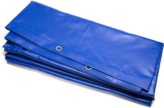 PVC dekzeil 5x6m 570gram/m² blauw