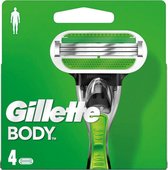 Gillette Body scheermesje - 4 navulmesjes