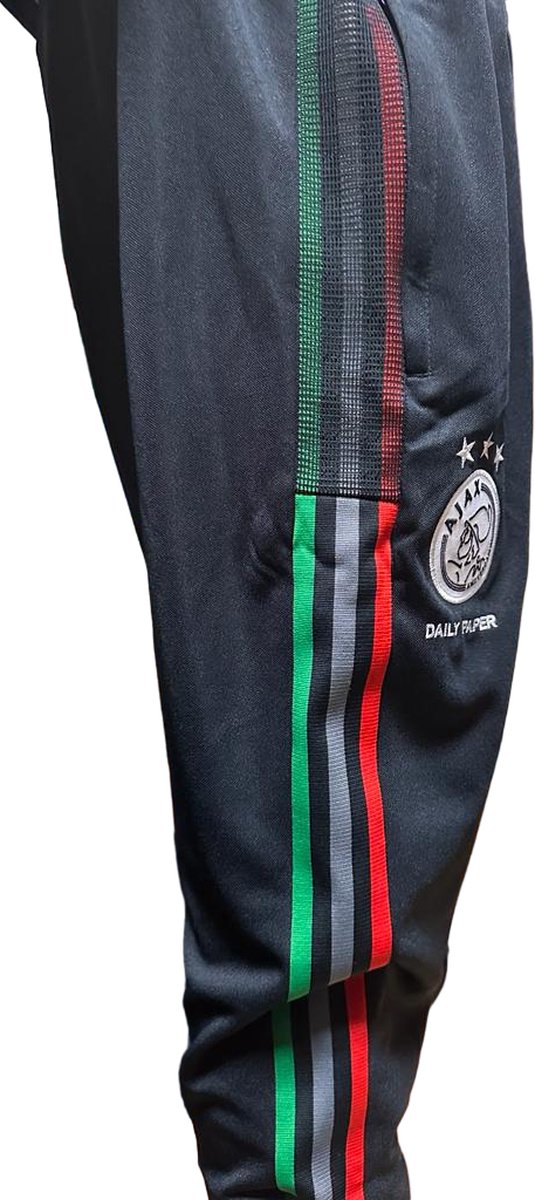 Adidas x Daily paper Ajax TK PNT Broek Zwart Rood Groen Maat XXL bol