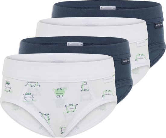 Schiesser Jongens slip / onderbroek 4 pack Feinripp Organic Cotton