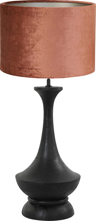 Light and Living tafellamp - rood - hout - SS106511