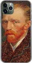 Geschikt voor iPhone 11 Pro Max hoesje - Zelfportret - Vincent van Gogh - Siliconen Telefoonhoesje