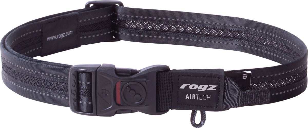Rogz Airtech Halsband XL Zwart 43-70cm