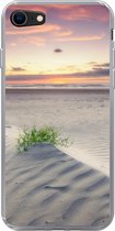 Geschikt voor iPhone SE 2020 hoesje - Zonsondergang in een landschap in Nederland - Siliconen Telefoonhoesje