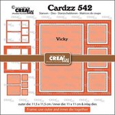 Crealies Cardzz Frame & inlay Vicky CLCZ542 11,5x11,5cm (01-24)