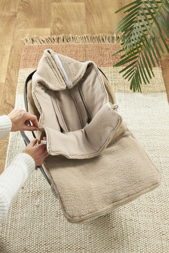 Meyco Baby Teddy voetenzak - sand - 40x82cm van Meyco — afbeelding 4