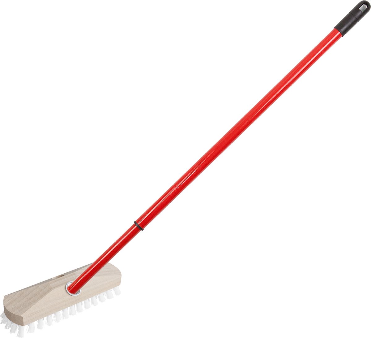Goedkoopste Schrobber - met telescoopsteel - 80-130 cm - schrobborstel - schoonmaakborstel