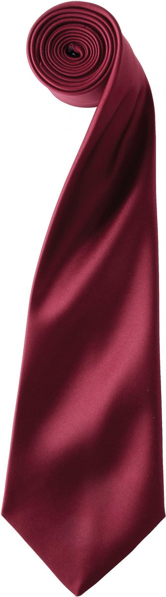 Stropdas Heren One Size Premier Burgundy 100% Polyester