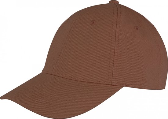 Memphis Brushed Cotton Low Profile Cap - One Size, Chocolade Bruin Bruin