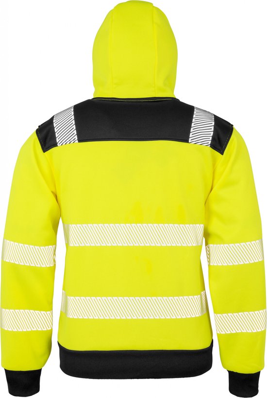 Sweatshirt Unisexe L Result Manche longue Yellow Fluo 100% Polyester