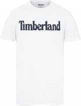 T-shirt Heren S Timberland Ronde hals Korte mouw White 100% Katoen