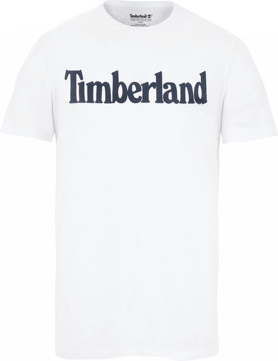T-shirt Heren S Timberland Ronde hals Korte mouw White 100% Katoen