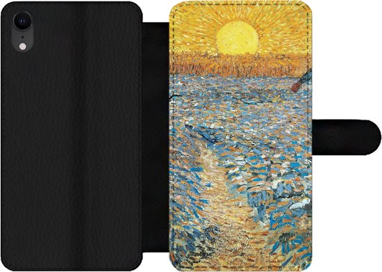 Étui pour téléphone iPhone XR Bookcase - Le semeur - Vincent van Gogh - Avec compartiments - Étui portefeuille avec fermeture magnétique