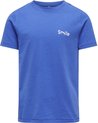 Only t-shirt meisjes - blauw - KOGvera - maat 122/128