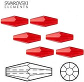 Swarovski Elements, dubbele bicone (5205), 25x10mm, light siam. Per 6 stuks