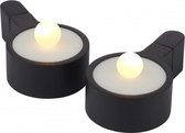 Sirius Home Amalia Tealight LED - zwart - 2 stuks