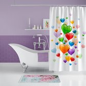 Casabueno - 180x200 cm Douchegordijn - Badkamer Gordijn - Shower Curtain - Waterdicht - Sneldrogend - Anti Schimmel - Wasbaar - Duurzaam