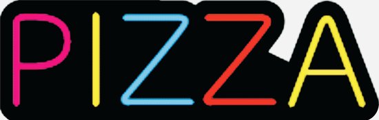 Enseigne Néon LED PIZZA - Enseigne Publicitaire Lumineuse Enseigne PIZZA - Différentes Couleurs