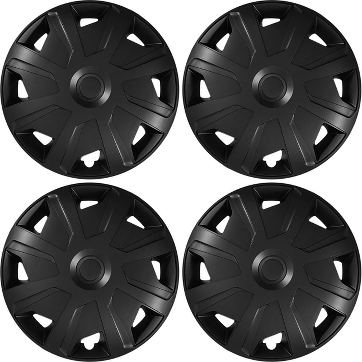 BOLLE wieldoppen set MISTRAL-Van B in zwart in 15 inch voor camper, mobile home of bestelwagen. Set a 4 stuks
