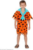 Widmann - The Flintstones Kostuum - Bam Bam Flintsteen - Jongen - Oranje - Maat 104 - Carnavalskleding - Verkleedkleding