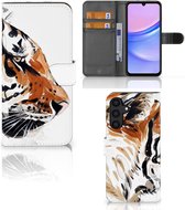 Hoesje met Tekst Geschikt voor Samsung Galaxy A15 Telefoon Hoesje Tiger