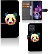 Telefoontas Geschikt voor Motorola Moto G54 Hoesje ontwerpen Panda Color Sinterklaas Cadeautje
