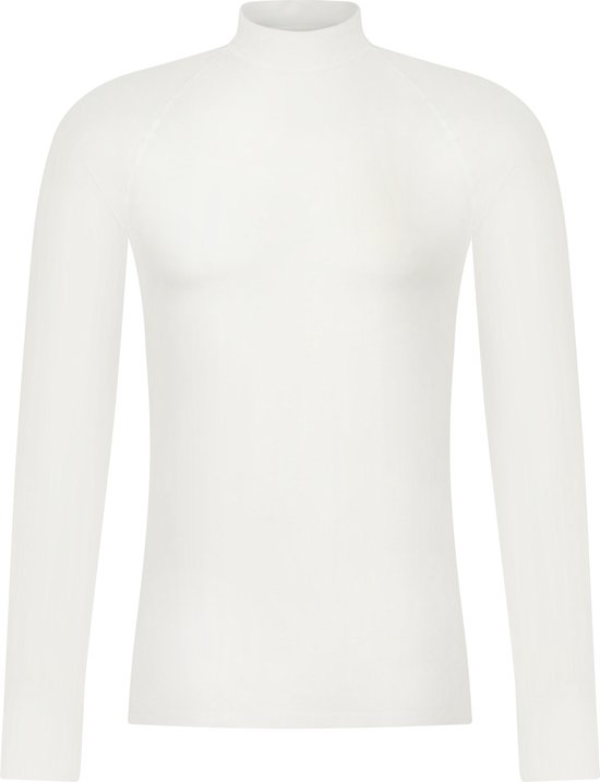 RJ Bodywear Thermo thermoshirt (1-pack) - heren thermoshirt met opstaande boord - wolwit - Maat: M