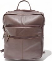Safekeepers rugzak - laptop tas - lederen tas - Lederen Business Backpack - Tas geschikt voor 15,6 inch Laptops - Bruin