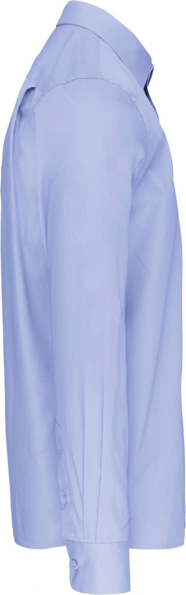 Kariban Heren poplin overhemd lange mouwen K541 - Bright Sky - 6XL