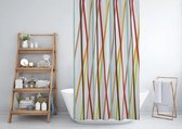 Casabueno - Douchegordijn Anti Schimmel - 180x200 cm - Badkamer Gordijn - Shower Curtain - Waterdicht - Sneldrogend - Wasbaar - Strip