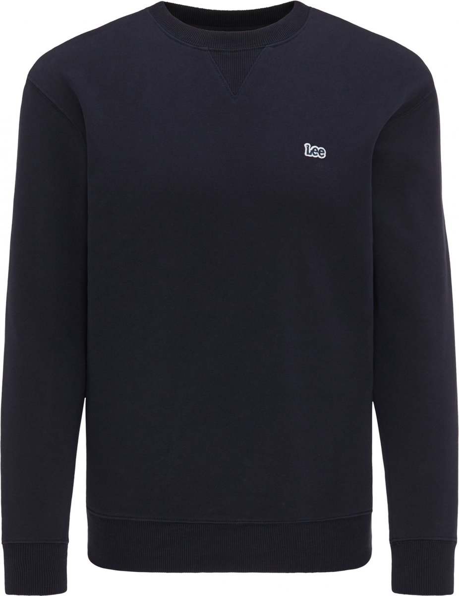 Lee Heren Sweatshirt PLAIN CREW regular fit L Ronde Hals Volwassenen Marineblauw