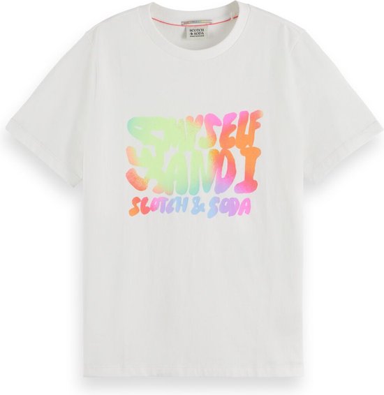 Scotch & Soda Regular fit front artwork t-shirt Dames T-shirt