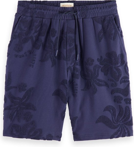 Scotch & Soda Jacquard Towelling Shorts Heren Broek - Maat L