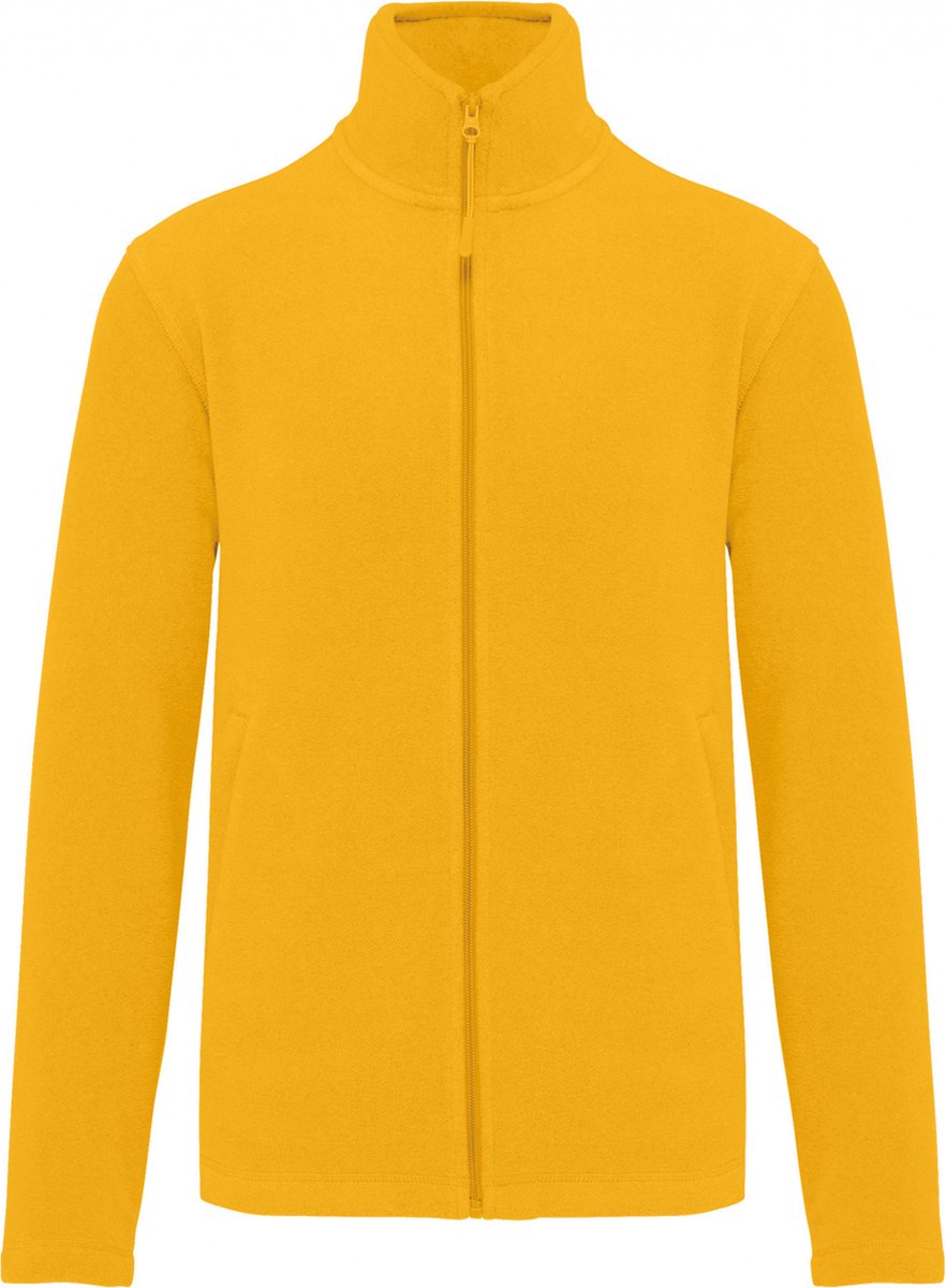 Kariban Microfleece met rits heren K911 – XXL Geel