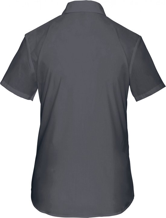 Kariban Overhemd in onderhoudsvriendelijk polykatoen-popeline korte mouwen dames K548 - Urban Grey - 3XL