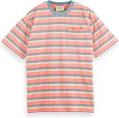 Scotch & Soda Yarn Dye Stripe Pocket T-shirt Heren T-shirt - Maat M