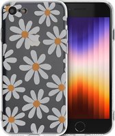 iMoshion Hoesje Geschikt voor iPhone SE (2022) / SE (2020) / 8 / 7 Hoesje Siliconen - iMoshion Design hoesje - Meerkleurig / Daisy Flower
