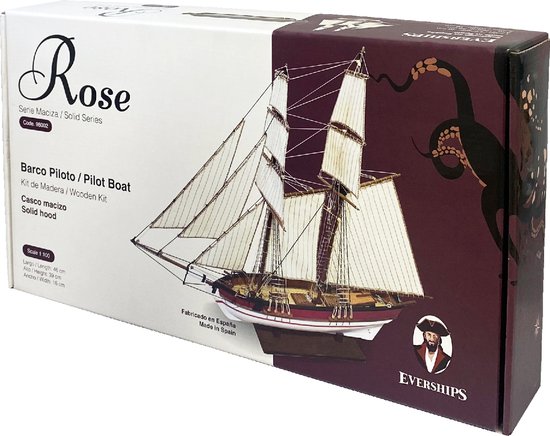 Modelbouw Zeilschip Schip Schoener 'Rose' van hout