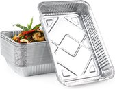 MATANA 25 Grote Aluminium Bakjes - 2000ml / 31x21cm - Sterk, Lekvrij & Praktisch - Koken, Bakken, Grillen, Invriezen