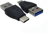 NÖRDIC OTG-C19 USB-C naar USB-A Adapter - 5Gbps - USB-A 3.1 - Bi directioneel - Zwart
