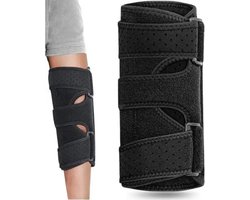 1 Stuk Elleboog Brace - Bandage Ondersteuning - Tennisarm Brace - Sportblessure - Zwart