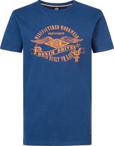 Petrol Industries - Jongens Artwork T-shirt Maritima - Blauw - Maat 116