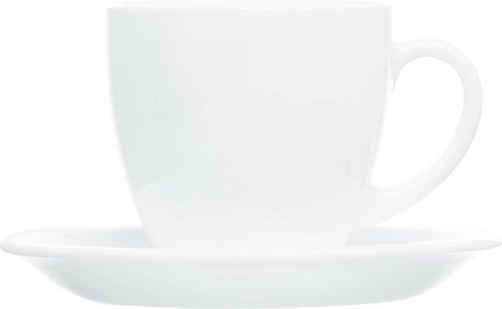 Dajar 04998 Coffee Service Carine Luminarc, 22 cl, white