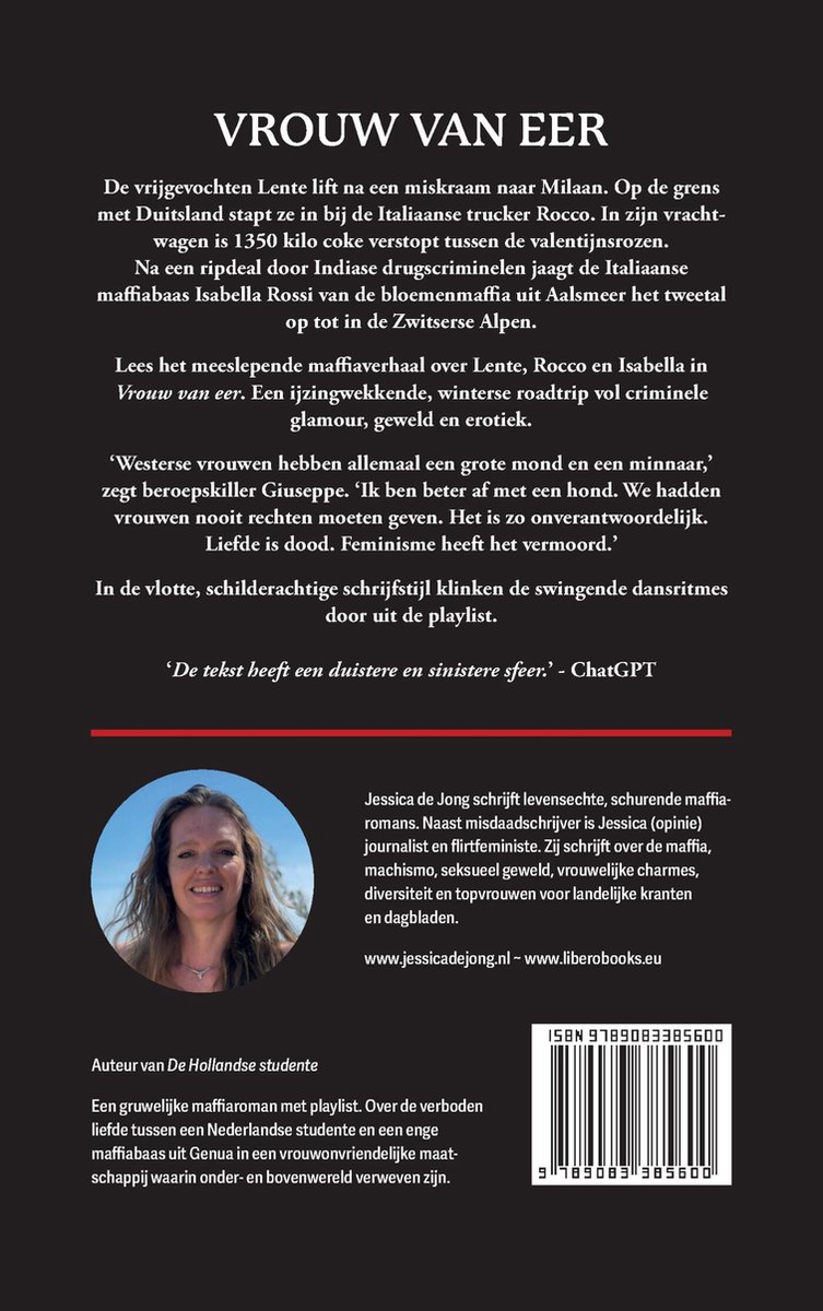 Vrouw van eer - back cover