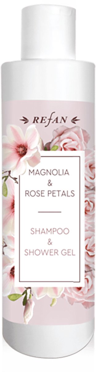 Refan natuurlijke Magnolia en rozenblaadjes Shampoo-douchegel met Groene thee 250ml