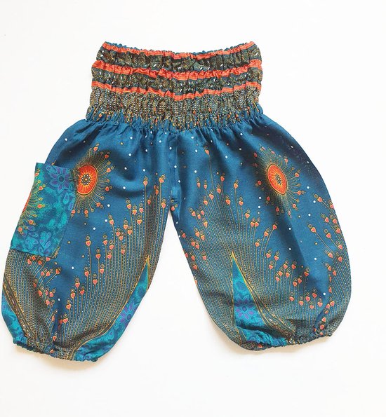 Pantalon - Sarouel - Pantalon d'été - Bébé - 0-1 ans - taille 80 - cadeau maternité - Oeil turquoise