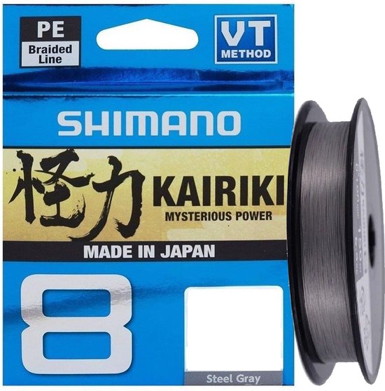Shimano Kairiki 8 Gris Acier (150 m) - Taille : 0,200 mm - 17,1 kilos