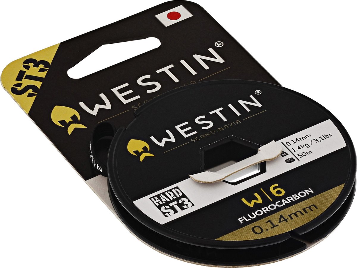 Westin W6 ST3 Fluorocarbon Clear - Maat : 30m - 0.380mm - 9.3 kilo - 20.4 LBS