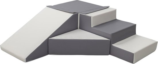Schuim blokken / foam blokken - glijbaan / speelbaan | Witte en grijze  blokken | bol.com